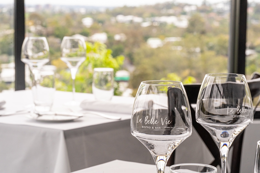 Inside seating of La Belle Vie Bistro, Bardon 