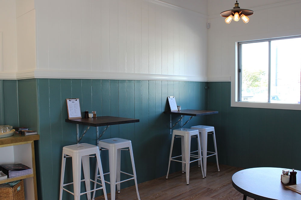 Inside seating at Shawty’s Espresso Woolloongabba
