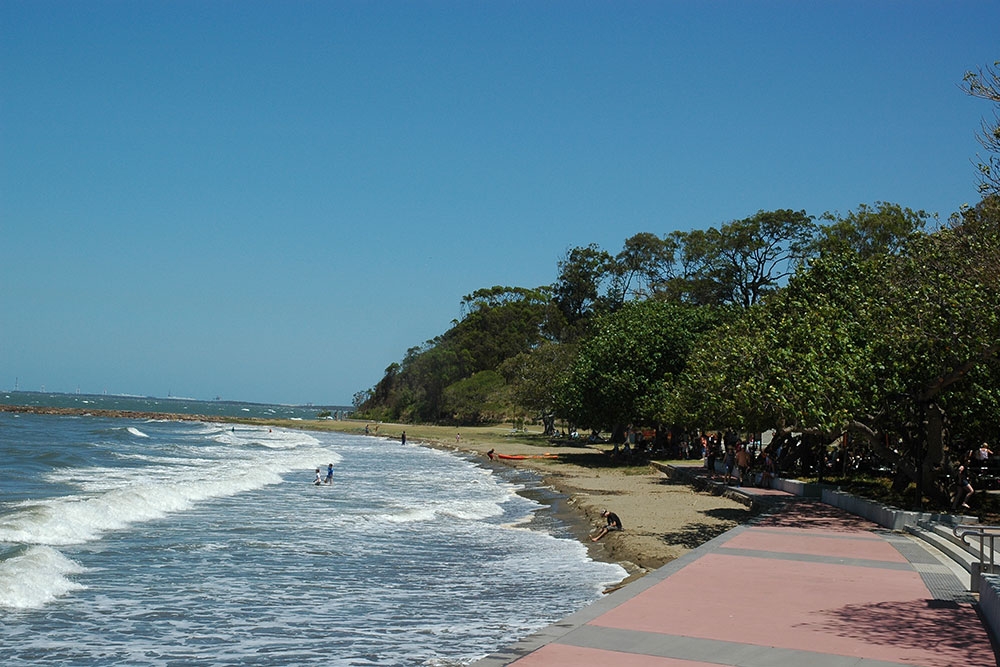 Shorncliffe Beach and boardwalk 
