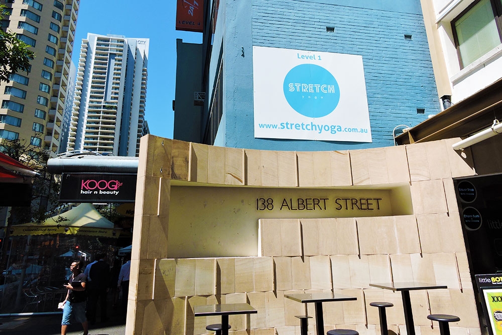 Stretch Yoga's building facade in Brisbane