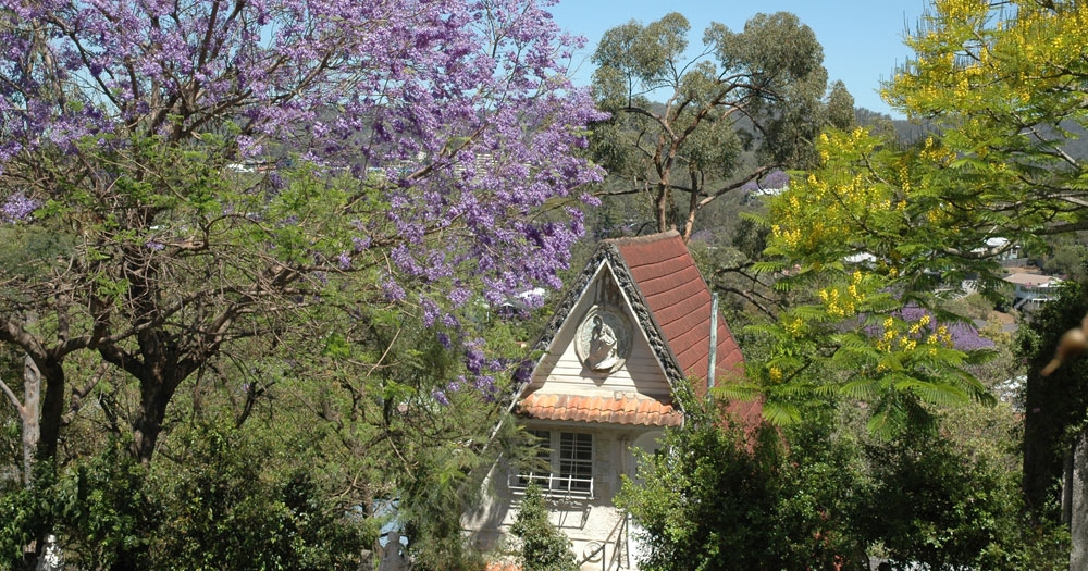 Fairy House surrounded by trees on MacGregor Tce Bardon