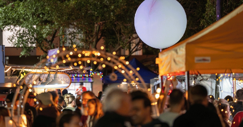 Crowd at City After Dark Markets