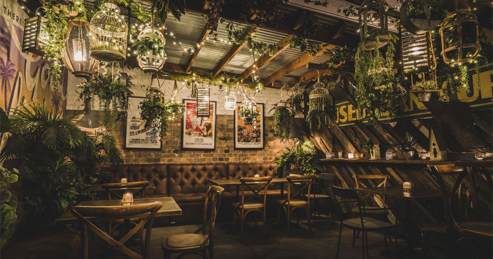Interior of the Canvas Club bar Woolloongabba