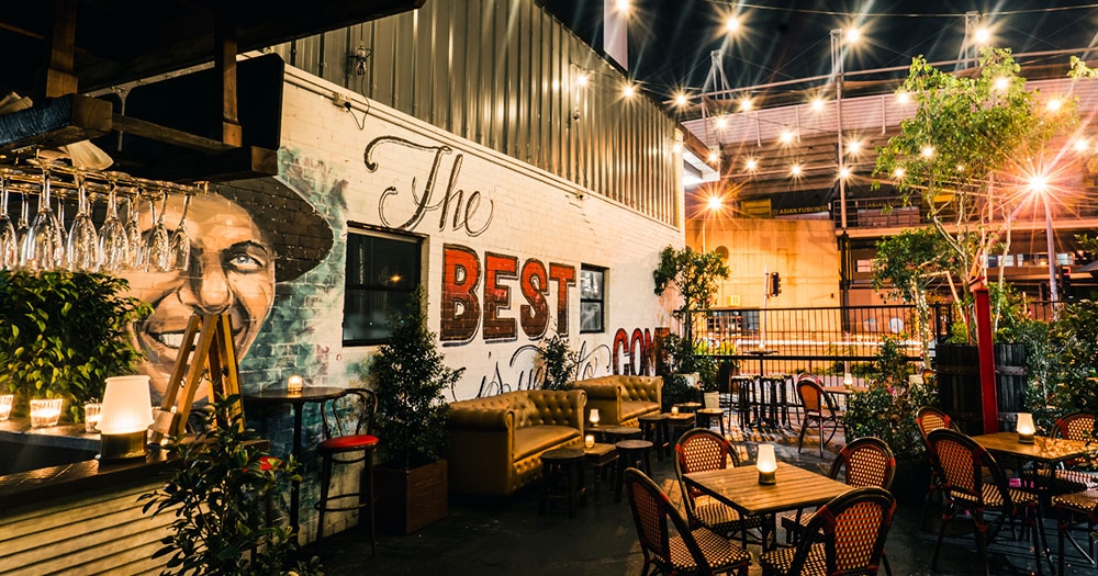 Courtyard at The Copacabana Club Woolloongabba