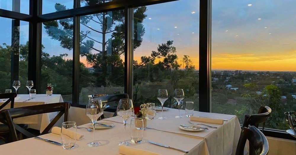 Inside seating of La Belle Vie Bistro, Bardon 