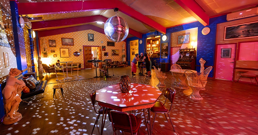 Inside main hall area Mirrorball Ministries
