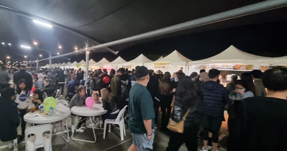 Crowd at Taiwan Night Market UQ