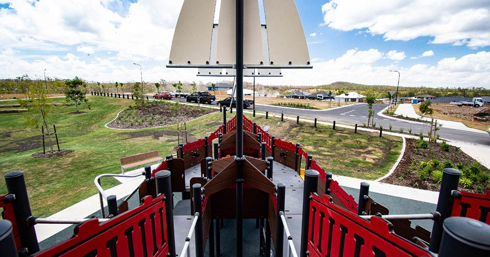 Pirate Ship Park Flagstone