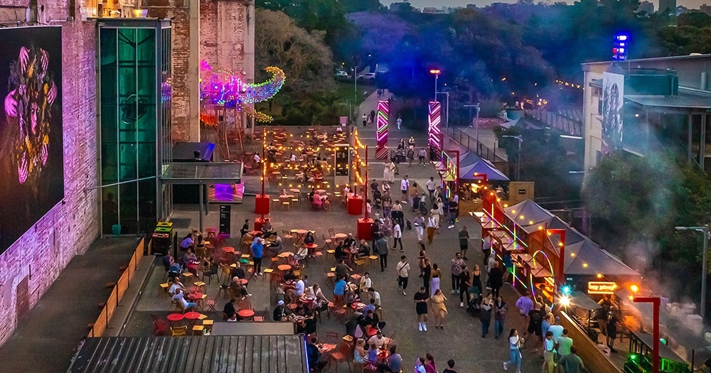 Crowd at Night Feast